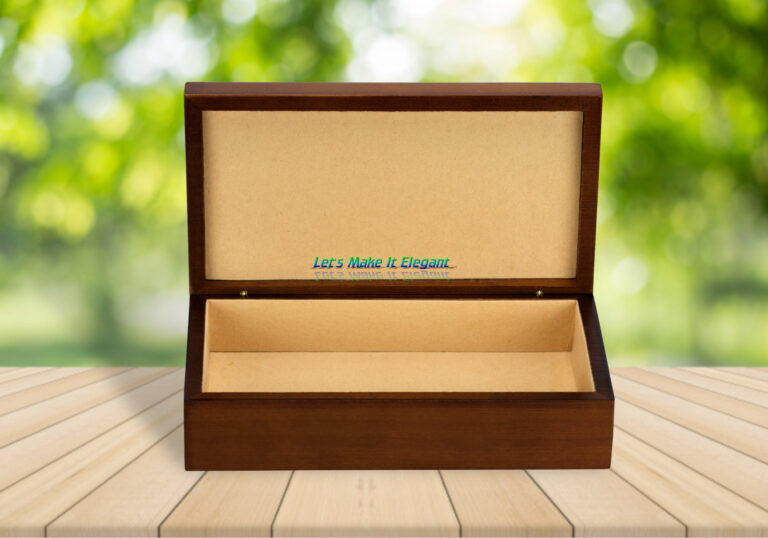 Mahogany Jewelry Box 7.5 x 7.5 - Image 4