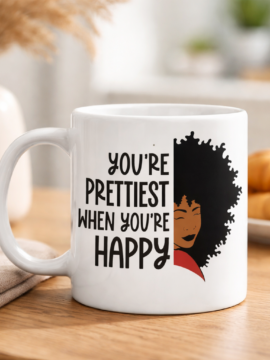 “Happy Glow” Inspirational Ceramic Mug