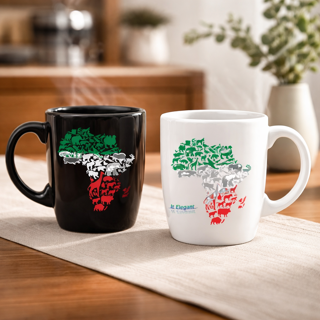 African Animal Couples Coffee Mug