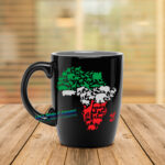 African Animal Black Semi Permanent 11oz Mug