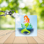 Always Be A Mermaid Photo Key Ring