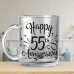 Happy 55th Anniversary the 10oz Glass Mug