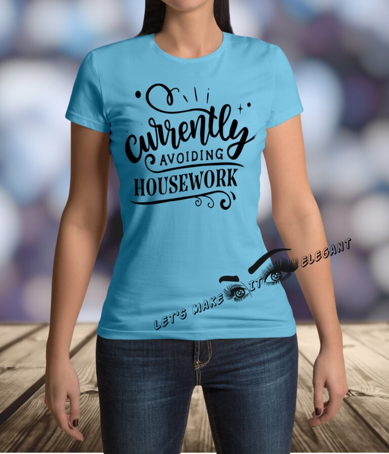 Currently Avoiding Housework T-Shirt - Image 2