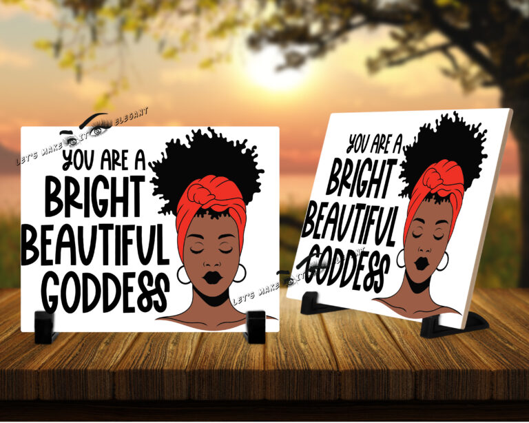 You Are A Beautiful Goddess Tabletop Display 10" x 8" - Image 2