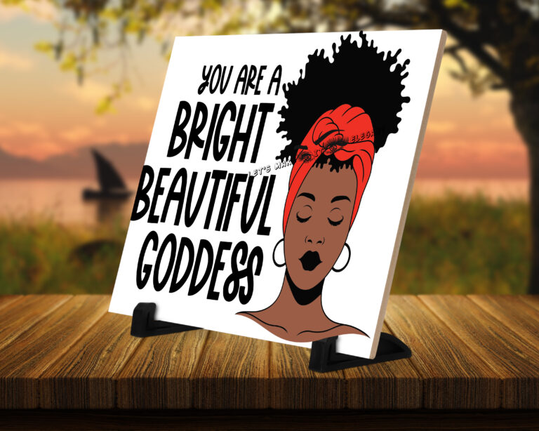 You Are A Beautiful Goddess Tabletop Display 10" x 8" - Image 3