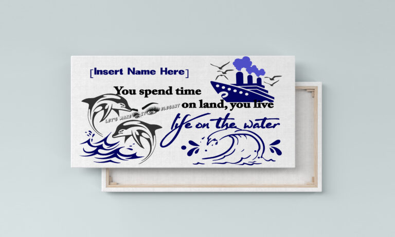 You Spend Time On Land Framed Wall Hang
