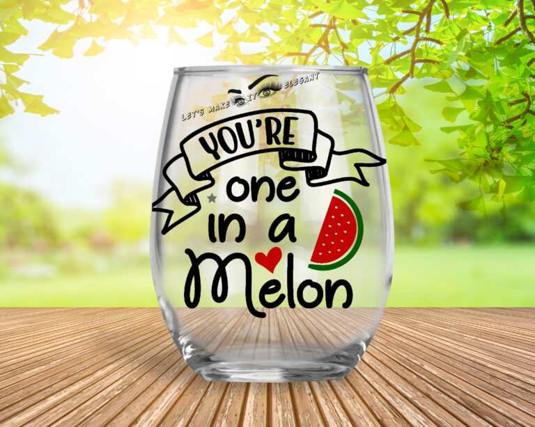 You Are A One In A Million - Stemless Wine Glasses