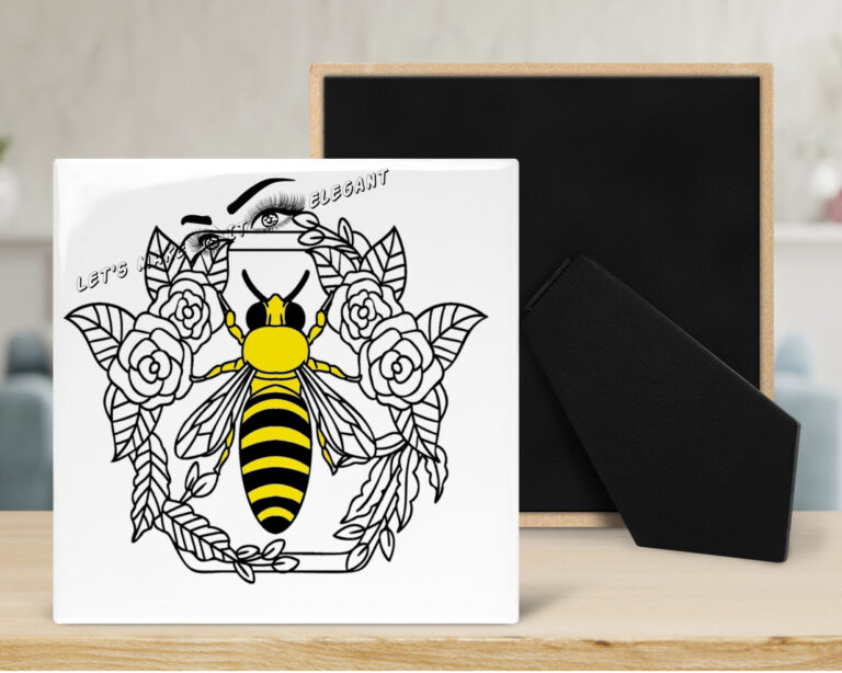 Queen Bee Desktop Decal 4.25" x 4.25" - Image 2