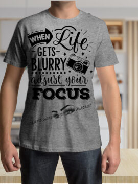When Life Gets Blurry Male T-Shirt