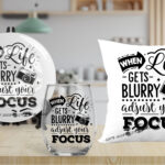 When Life Gets Blurry Plate Gift Set