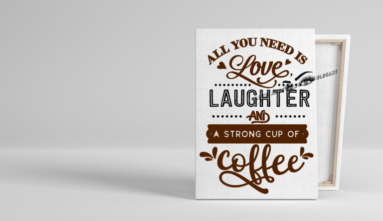 All You Need is Love & Laughter Wall Canvas Art - Image 2