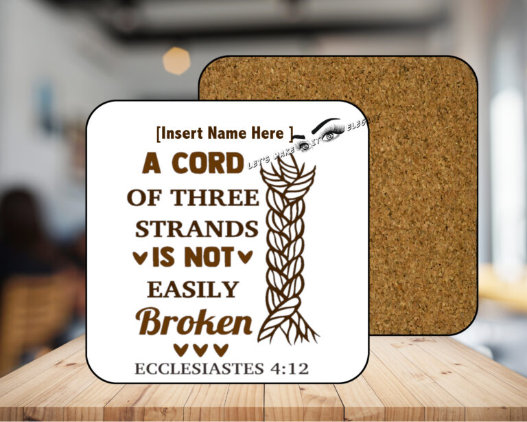 A Cord Coasters with Corking Back