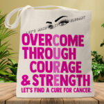 Overcome Through Courage Tote Bag