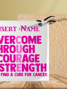 Overcome Through Courage Display Decal 6" x 6"