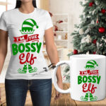 I'm The Bossy Elf - T-Shirt & Mug Set