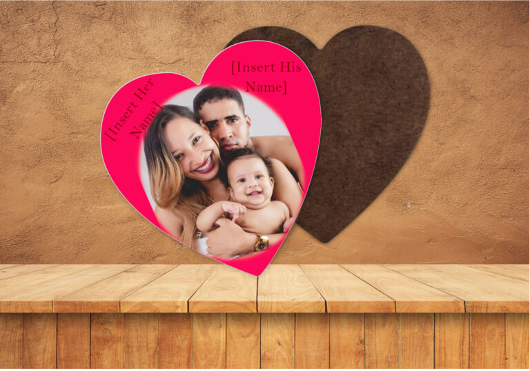 Someone Somewhere Heart Photo Coasters with Corking Back