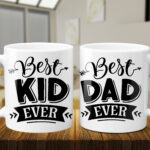 Best Kid/Dad Ever - Photo 11oz Mug Set
