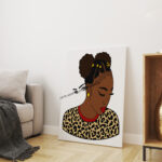 Afro Puffs Beauty Wall Canvas Art