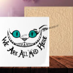Alice In Wonderland - Display Decal 6" x 6"