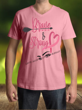 Brave and Strong - Male T-Shirt