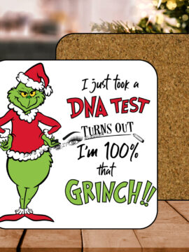 DNA Test100 That Grinch - Coasters with Corking Back