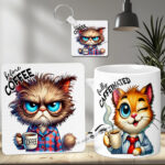 Before Coffee Cat Mug Set