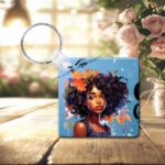 Just A Girl With Goals Photo Key Ring