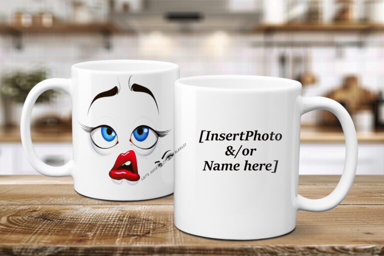 Funny Face #2 - Mug & Coaster Set - Image 6