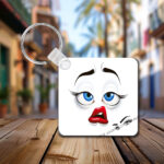 Funny Face #2 Photo Key Ring