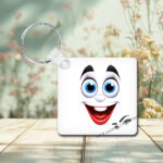 Funny Face #4 Photo Key Ring