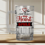 You Make My Heart Smile Beer Mug