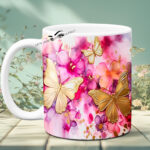 Golden Butterfly 11oz Photo Mug