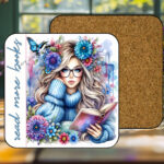 Read More Books Coaster with Corking Back
