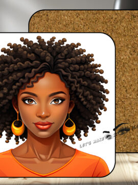 Strong Woman #1 Coaster with Corking Back