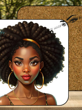 Strong Woman #3 Coaster with Corking Back