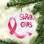 Cancer Awareness #1-3 Ceramic Photo Ornament