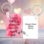 Cancer Awareness #200 Photo Rectangle Key Ring