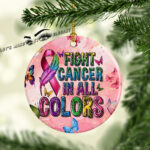 Cancer Awareness #25 Ceramic Photo Ornament