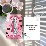 Cancer Awareness #30-1 Photo Rectangle Key Ring