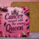 Cancer Awareness #6 Coaster with Corking Back