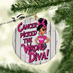Cancer Awareness #71 Ceramic Photo Ornament