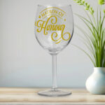 Matron of Honor Wine Glass