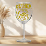 Father of the Groom Wine Glass