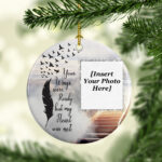 Your Wings Were Ready Ceramic Photo Ornament