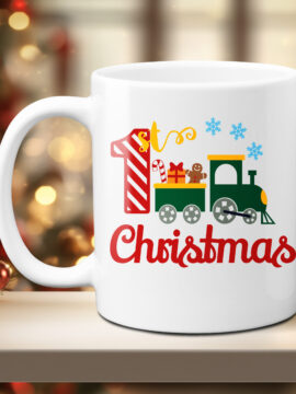 Christmas Gift Train - Photo Mug