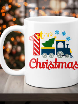 Christmas Tree Train - Photo Mug
