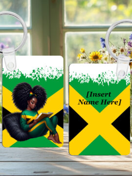 Jamaica Strong # 1 - Photo Rectangle Key Ring