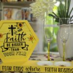 Faith is Bigger Mug Mate with Wine Glasses