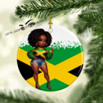 Strong Jamaican Woman Ceramic Ornaments