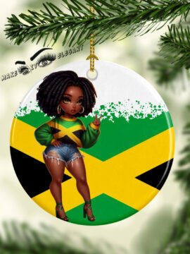 Strong Jamaican Woman Ceramic Ornaments